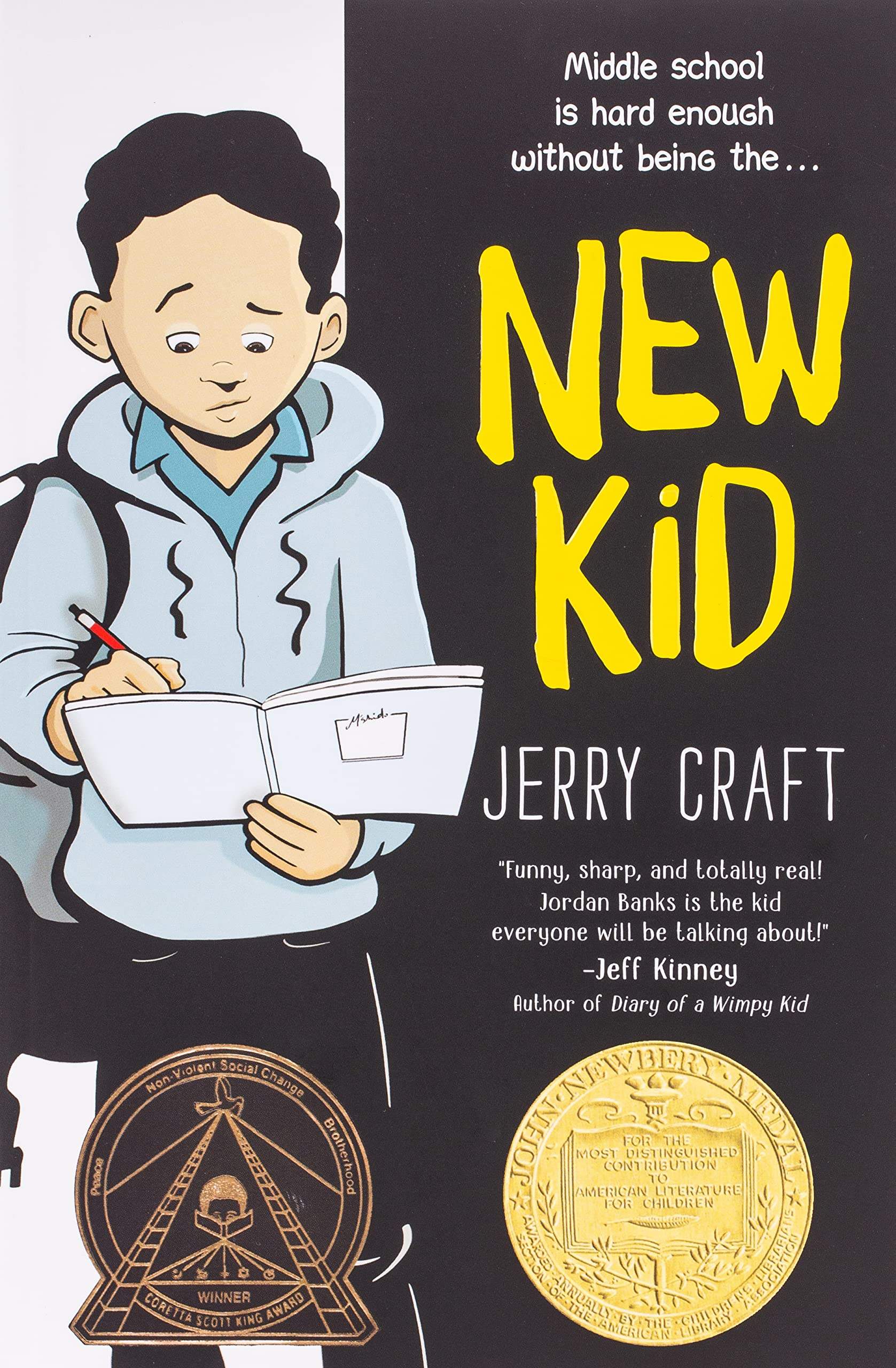 Book Cover Of New Kid By Jerry Craft